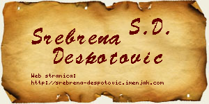 Srebrena Despotović vizit kartica